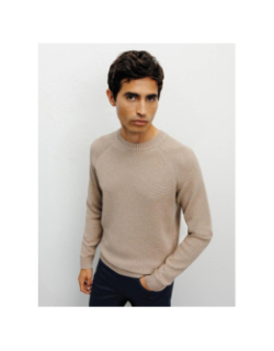 Pull en maille borange beige homme - Izac