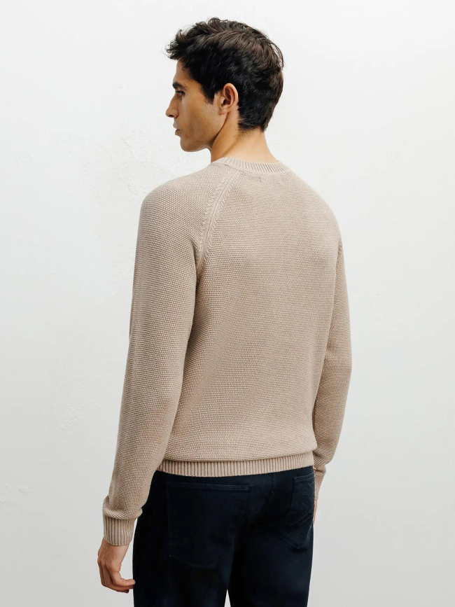 Pull en maille borange beige homme - Izac