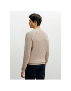 Pull en maille borange beige homme - Izac