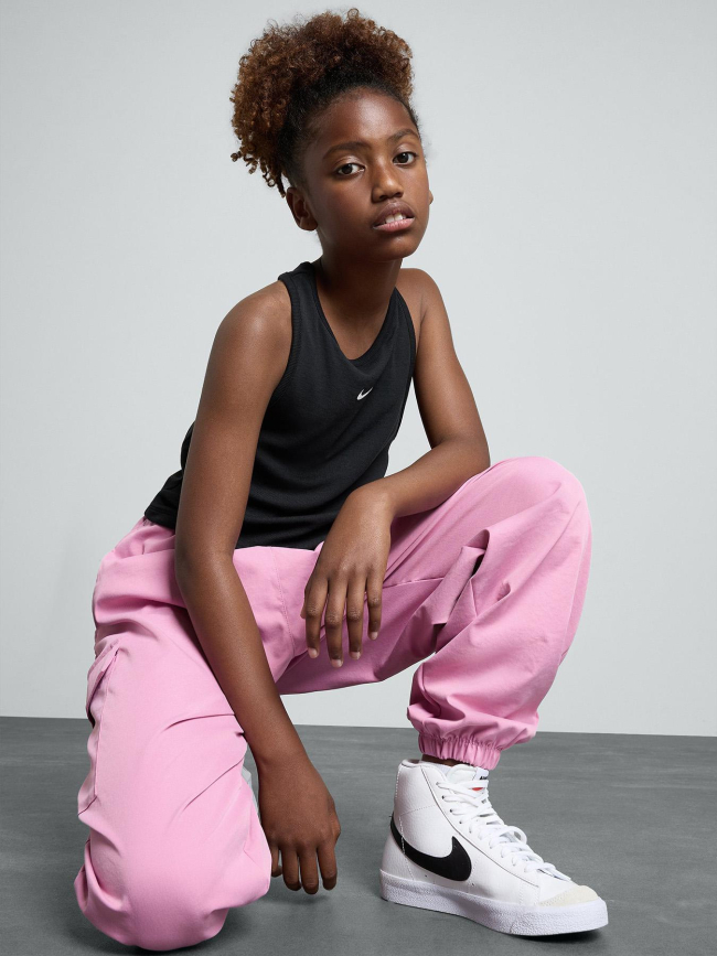 Débardeur côtelé tank dance noir fille - Nike