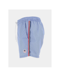 Short de bain rayé surf helsinki bleu et blanc homme - Lagon Bleu