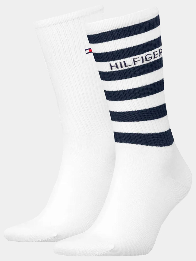 Pack de 2 paires de chaussettes breton stripe blanc homme - Tommy Hilfiger