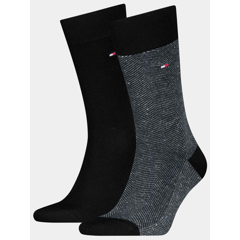 Pack de 2 paires de chaussettes  nappy noir homme -Tommy Hilfiger
