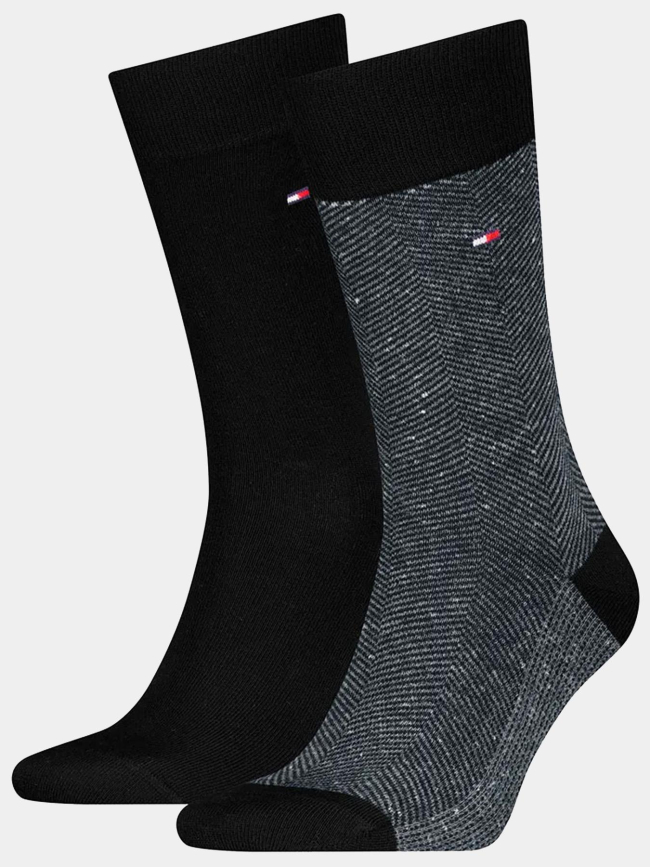 Pack de 2 paires de chaussettes  nappy noir homme -Tommy Hilfiger
