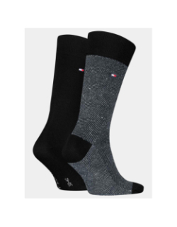 Pack de 2 paires de chaussettes  nappy noir homme -Tommy Hilfiger