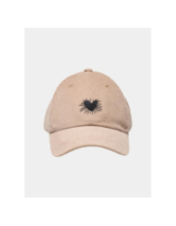 Casquette effet velours côtelé anais beige femme - Only