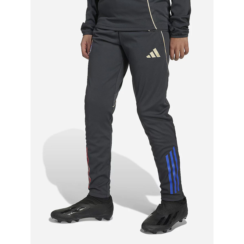 Pantalon d'entrainement football ol tiro 25 gris homme - Adidas