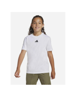 T-shirt à manches courtes tee 160 blanc enfant - Adidas