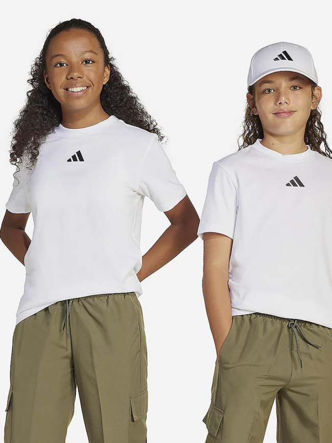 T-shirt à manches courtes tee 160 blanc enfant - Adidas