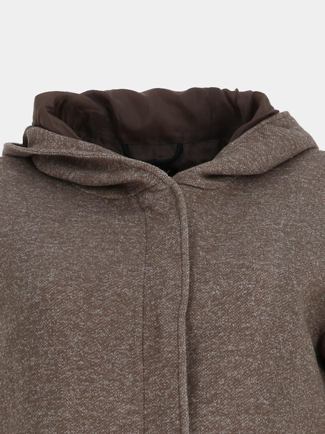 Manteaux à capuche léger sedona marron femme - Only