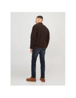 Jean slim glenn fox 104 bleu marine homme - Jack & Jones
