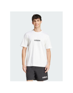T-shirt à manches courtes m lin sj blanc homme - Adidas