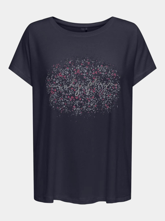 T-shirt stretch onpaub salina bleu marine femme - Only Play