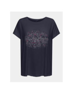 T-shirt stretch onpaub salina bleu marine femme - Only Play