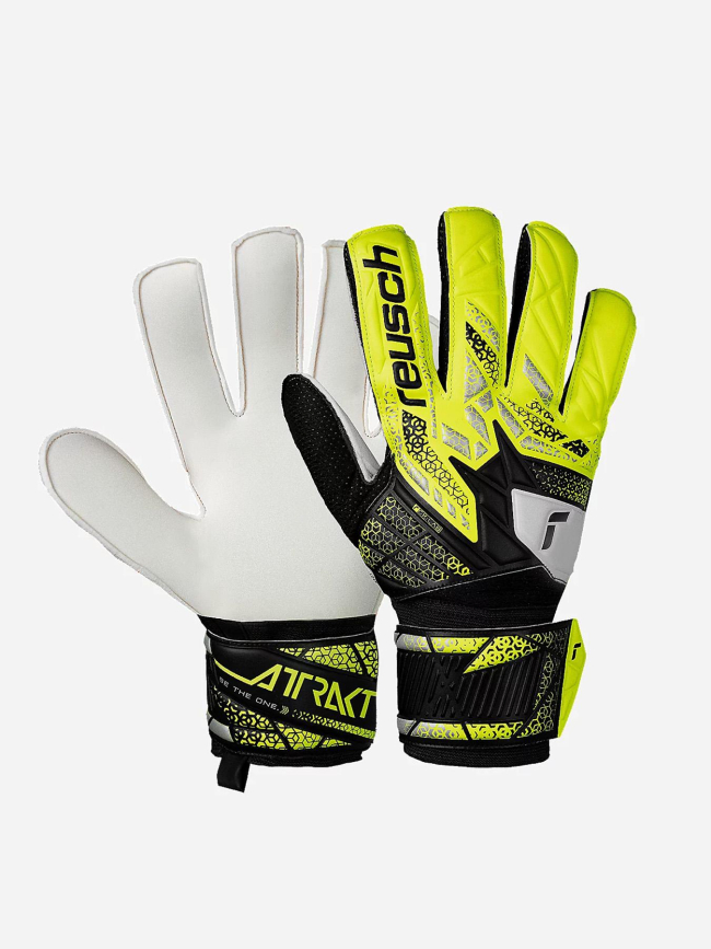 Gants de gardien de but attrackt solid fluo adulte - Reusch