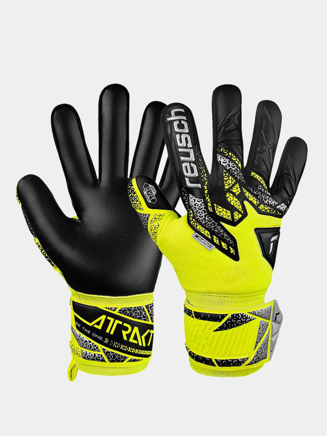 Gants de gardien de but attrakt silver fluo adulte - Reusch