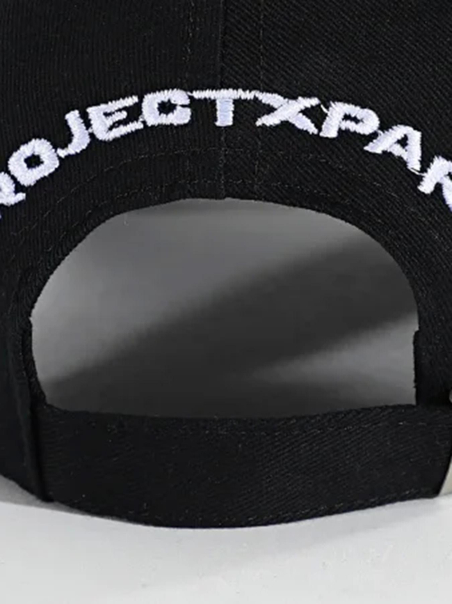 Casquette logo brodé noir blanc homme - Project X Paris
