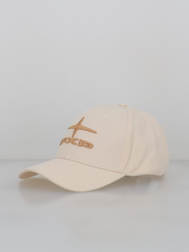 Casquette logo brodé beige homme - Project X Paris