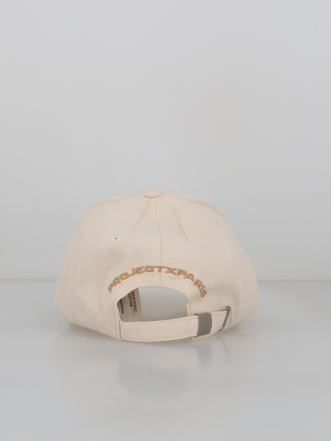 Casquette logo brodé beige homme - Project X Paris