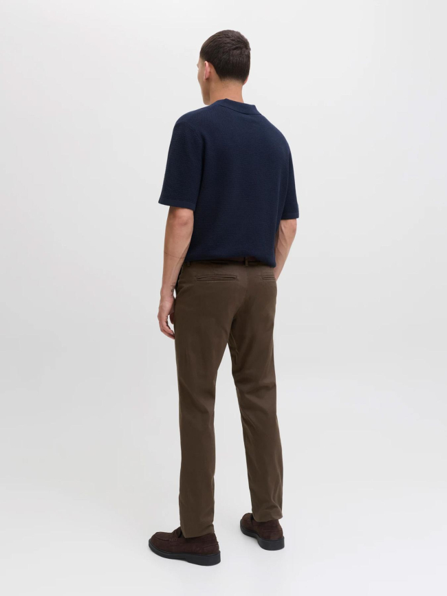 Pantalon slim marco bowie marron homme - Jack & Jones