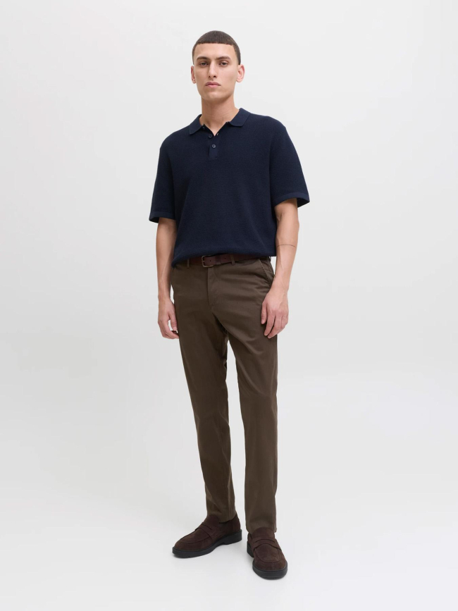 Pantalon slim marco bowie marron homme - Jack & Jones