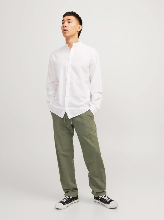 Pantalon en lin kane hybrid kaki homme - Jack & Jones