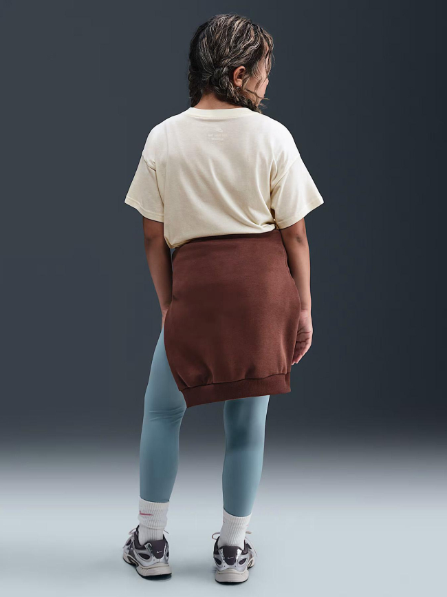 T-shirt à manches courtes boxy essential beige fille - Nike