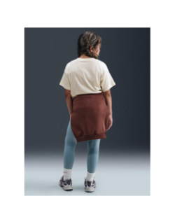 T-shirt à manches courtes boxy essential beige fille - Nike