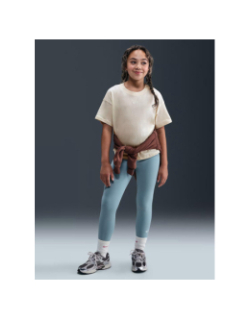 T-shirt à manches courtes boxy essential beige fille - Nike