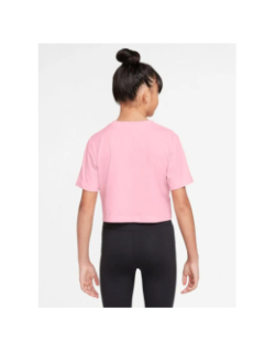 T-shirt crop futura hbr rose fille - Nike