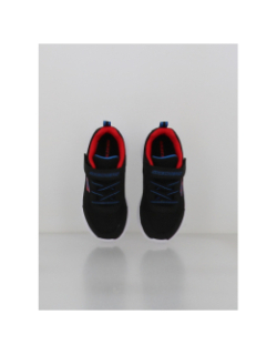 Baskets à scratch bounder noir enfant - Skechers