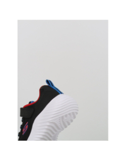 Baskets à scratch bounder noir enfant - Skechers