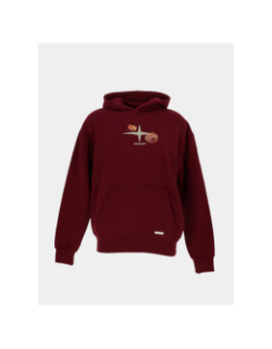 Sweat à capuche wild spirit bordeaux homme - Project X Paris