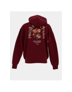 Sweat à capuche wild spirit bordeaux homme - Project X Paris