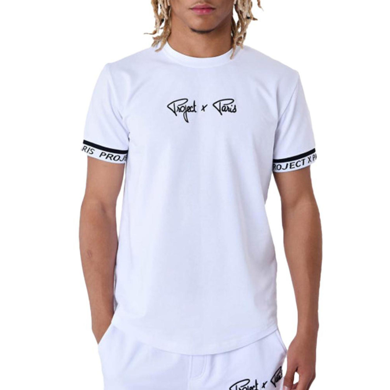 T-shirt à logo signature brodé blanc enfant - Project X Paris