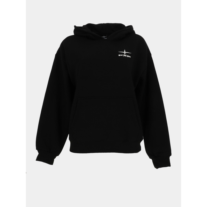 Sweat à capuche oversize logo polaris noir femme - Project X Paris