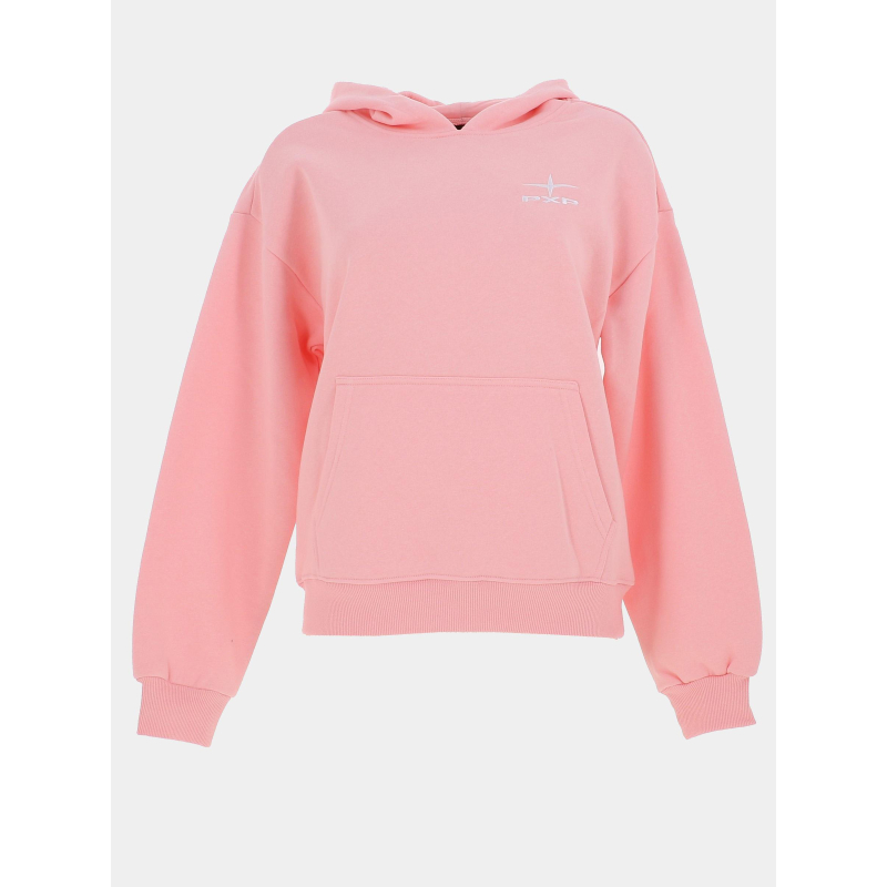 Sweat à capuche oversize logo polaris rose femme - Project X Paris