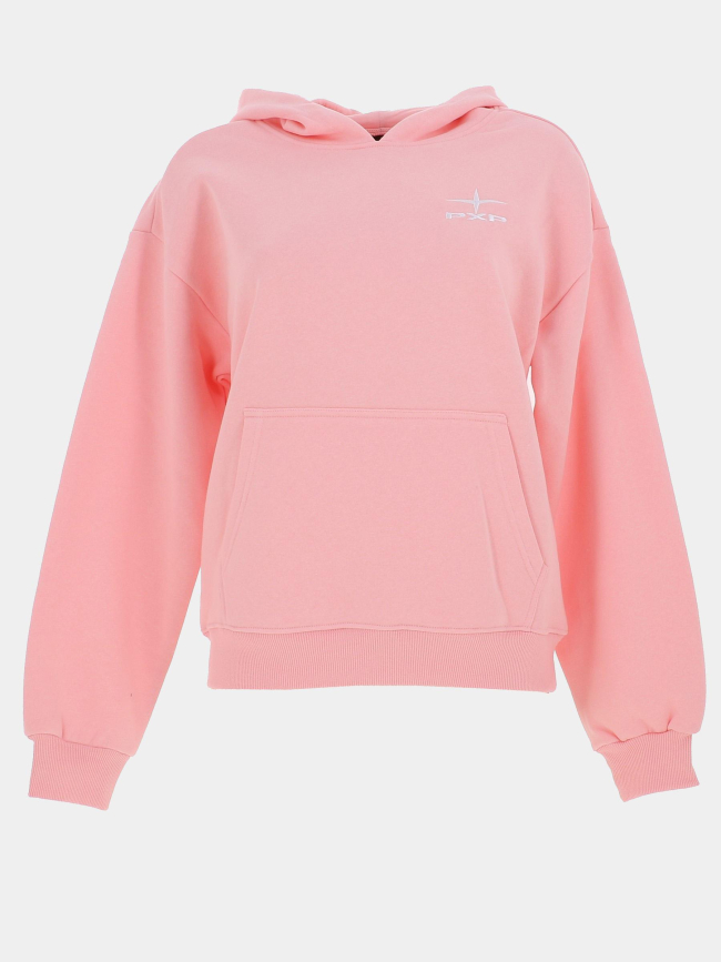 Sweat à capuche oversize logo polaris rose femme - Project X Paris