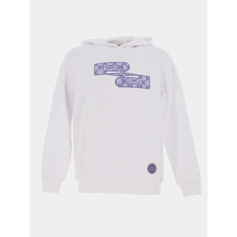 Sweat à capuche logo pxp blanc homme - Project X Paris