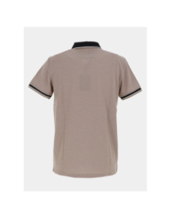Polo col zippé gadiel beige homme - Benson & Cherry