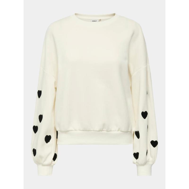 Sweat ample macy blanc femme - Only