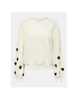 Sweat ample macy blanc femme - Only