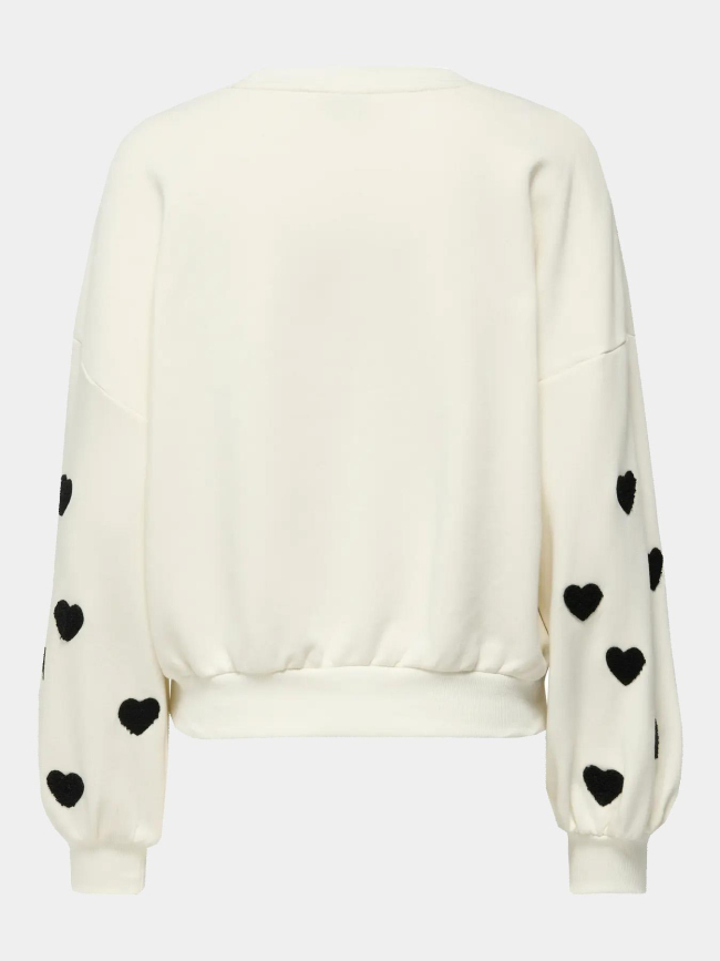 Sweat ample macy blanc femme - Only