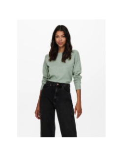 Pull en maille onlrica life vert d'eau femme - Only