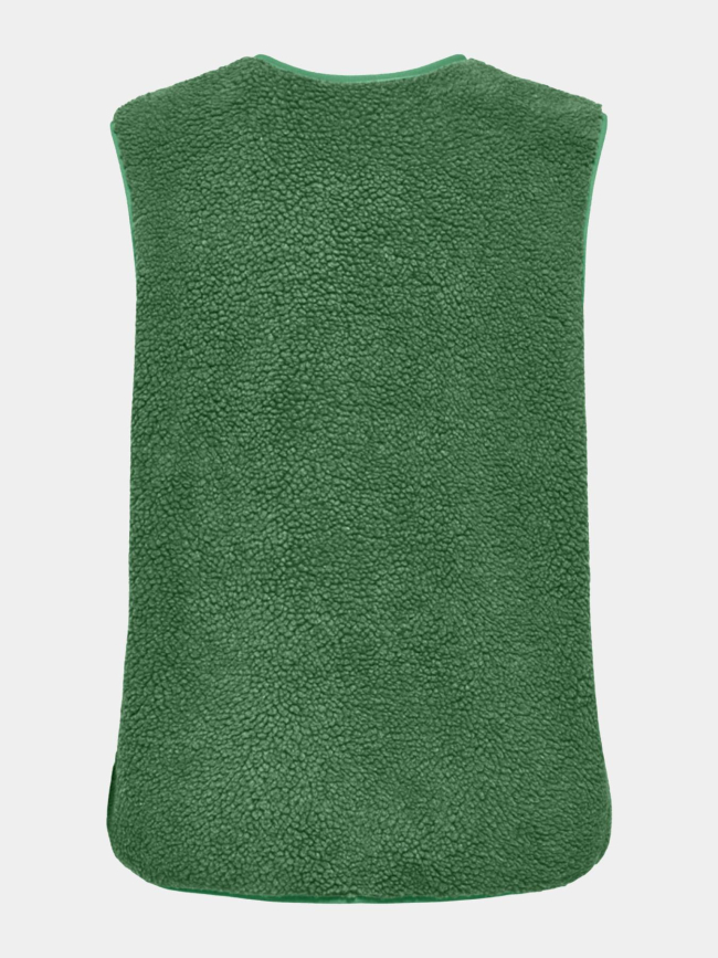 Veste sans manche teddy baby vert femme - Only
