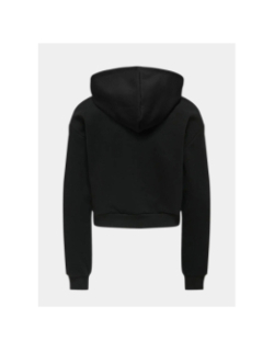 Sweat à capuche cooper life cœur noir fille - Only