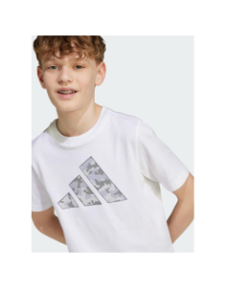 T-shirt à manches courtes j camo t blanc enfant - Adidas