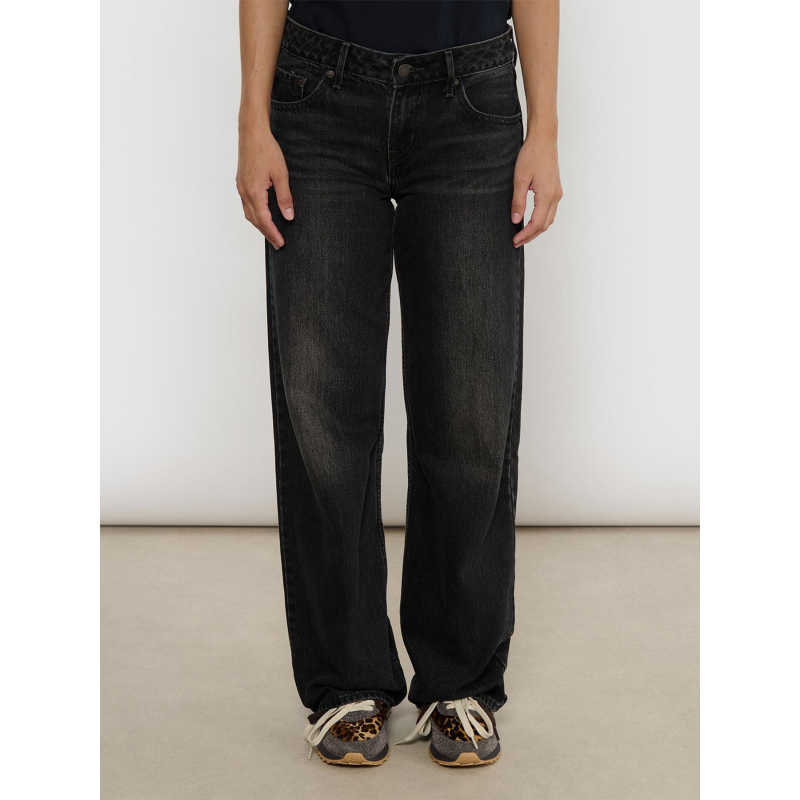 Jean low loose noir femme - Only