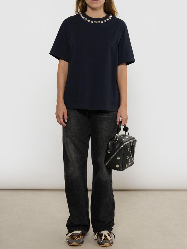 Jean low loose noir femme - Only