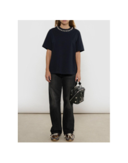 Jean low loose noir femme - Only